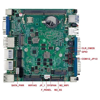 مادربرد ITX D5 N100 N97 مادربرد 12 × 12